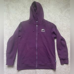 Patagonia Skyline Stencil Uprisal Full-Zip Hoody - Woman’s Large - Purple